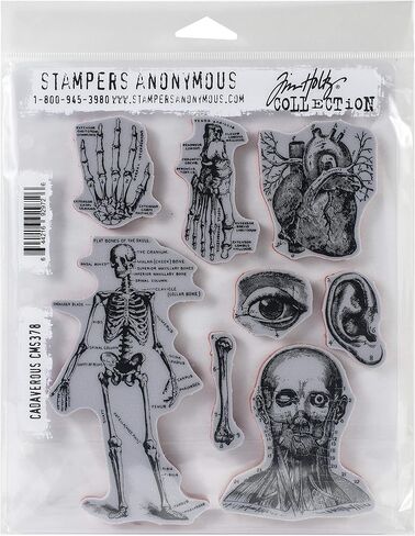 Tim Holtz - Stampers Anon CLING RBBR STAMP SET CADAVEROUS in Saudi Arabia