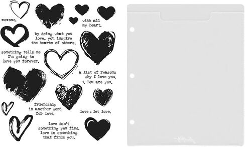 حزمة - طوابع مطاطية لاصقة من Tim Holtz Cling Notes CMS477 و1 وحدة تخزين Idea-Ology - تخزين الطوابع - ورقة - إصدار 2024 in Kuwait