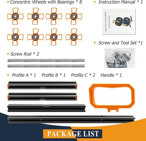 حامل بكرة خيوط YOOPAI يناسب جميع البكرات من أي حجم وجميع أنواع الخيوط لـ Pla/Petg/abs/TPU/Nylon/مواد الطباعة ثلاثية الأبعاد الأخرى، رف حامل خيوط الطابعة ثلاثية الأبعاد (يمكن وضع 4 خيوط بكرة) in Kuwait