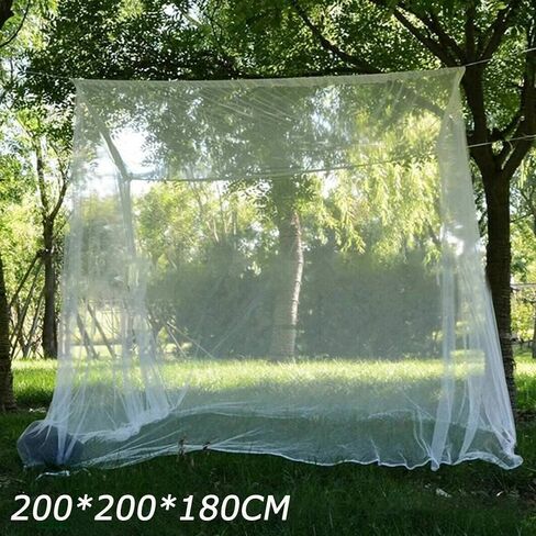 Camp Mosquito Net, Ultra Large Mosquito Net Camping Tent for Camping, Finest Holes Mesh 20, Square Netting Curtain for Bunk Bed, Camping, Bedding, Patio, Easy Installation, Storage Bag 200*200*180cm in Saudi Arabia
