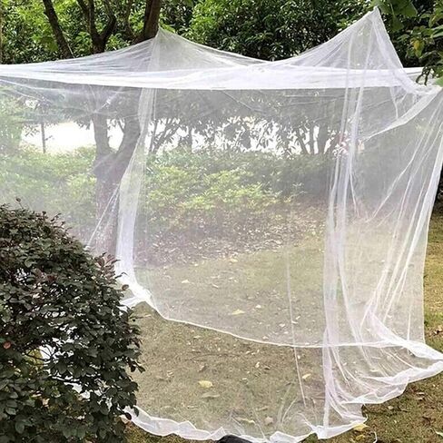 Camp Mosquito Net, Ultra Large Mosquito Net Camping Tent for Camping, Finest Holes Mesh 20, Square Netting Curtain for Bunk Bed, Camping, Bedding, Patio, Easy Installation, Storage Bag 200*200*180cm in Saudi Arabia