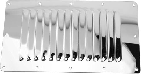 4 عبوات من الفولاذ المقاوم للصدأ YaeMarine مقاس 12.7 سم × 22.86 سم مستطيلة الشكل، فتحة تهوية لليخوت البحرية، غطاء مناسب للأجهزة in Kuwait