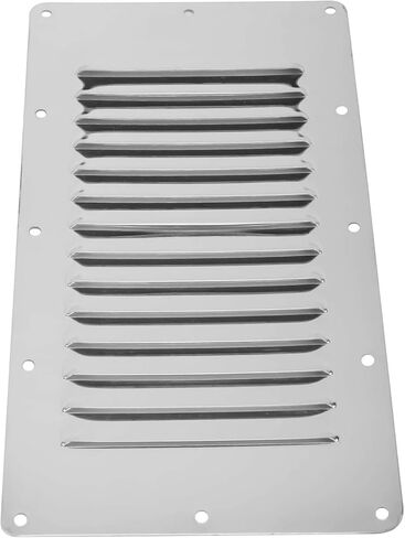 4 عبوات من الفولاذ المقاوم للصدأ YaeMarine مقاس 12.7 سم × 22.86 سم مستطيلة الشكل، فتحة تهوية لليخوت البحرية، غطاء مناسب للأجهزة in Kuwait