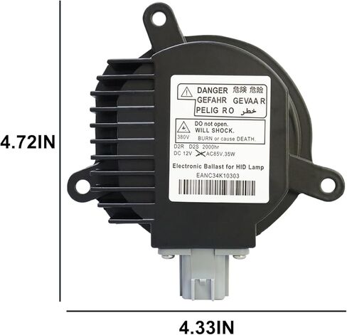 28474-89904 مصباح أمامي ومصباح D2S Hid، وحدة تحكم زينون HID مع مشعل، متوافقة مع Infiniti G35 G37 Fx35 Fx45 Qx50 Qx56 Qx70 - يستبدل 28474-8991A NZMNS111LBNA NZMNS111LANA in Kuwait