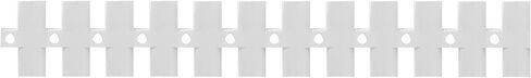 10PCS 20A Terminal Block White Screw Terminal Connector Dual Row Electric Barrier Block 12-Position Terminal Strip,10 Amp 380 V in Saudi Arabia