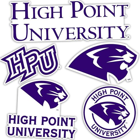 Desert Cactus High Point University HPU Panthers Stickers Vinyl Decals Laptop Water Bottle Car Scrapbook T2 (Type 2) in Saudi Arabia