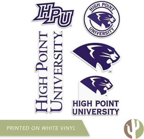 Desert Cactus High Point University HPU Panthers Stickers Vinyl Decals Laptop Water Bottle Car Scrapbook T2 (Type 2) in Saudi Arabia