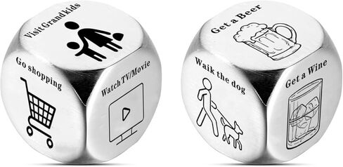 Dice Decider Gift for Man Woman Novelty Gifts for Friends Coworkers Families Decision Dice Interesting Choice Data Gifts for Husband Wife Boyfriend Girlfriend Anniversary Birthday Gifts in Kuwait