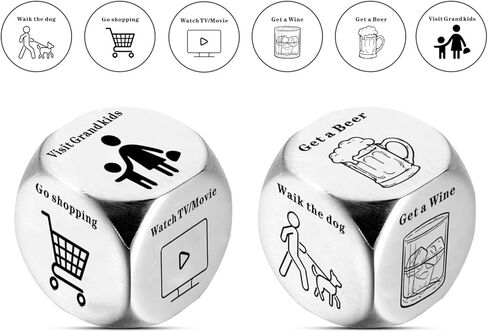 Dice Decider Gift for Man Woman Novelty Gifts for Friends Coworkers Families Decision Dice Interesting Choice Data Gifts for Husband Wife Boyfriend Girlfriend Anniversary Birthday Gifts in Kuwait