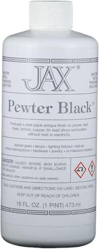 JAX Pewter Black - محلول التشطيب المعدني - لمسة نهائية عتيقة بدون حرارة أو كهرباء - 2 أونصة in Kuwait