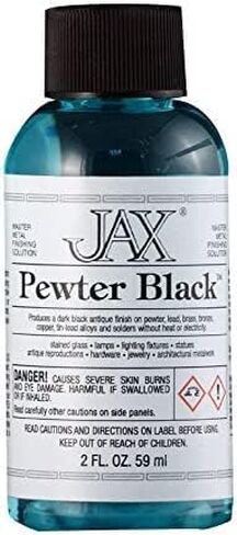 JAX Pewter Black - محلول التشطيب المعدني - لمسة نهائية عتيقة بدون حرارة أو كهرباء - 2 أونصة in Kuwait