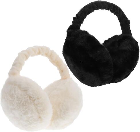أغطية أذن شتوية من BESPORTBLE، أغطية أذن دافئة من الفرو الصناعي، أغطية أذن دافئة من الفراء، تدفئة الأذن في الهواء الطلق للنساء والفتيات، قطعتان in Kuwait
