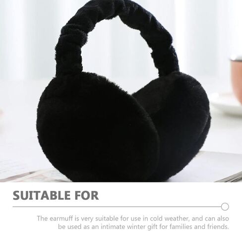 أغطية أذن شتوية من BESPORTBLE، أغطية أذن دافئة من الفرو الصناعي، أغطية أذن دافئة من الفراء، تدفئة الأذن في الهواء الطلق للنساء والفتيات، قطعتان in Kuwait