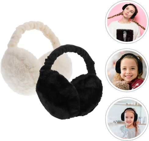 أغطية أذن شتوية من BESPORTBLE، أغطية أذن دافئة من الفرو الصناعي، أغطية أذن دافئة من الفراء، تدفئة الأذن في الهواء الطلق للنساء والفتيات، قطعتان in Kuwait