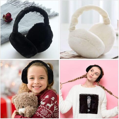 أغطية أذن شتوية من BESPORTBLE، أغطية أذن دافئة من الفرو الصناعي، أغطية أذن دافئة من الفراء، تدفئة الأذن في الهواء الطلق للنساء والفتيات، قطعتان in Kuwait