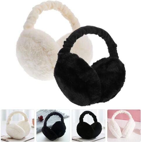 أغطية أذن شتوية من BESPORTBLE، أغطية أذن دافئة من الفرو الصناعي، أغطية أذن دافئة من الفراء، تدفئة الأذن في الهواء الطلق للنساء والفتيات، قطعتان in Kuwait