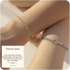 Matching Couple Bracelets – Infinity Promise Love Knot BFF Bracelets for Women & Men, Hypoallergenic Non-Tarnish Friendship Jewelry, Bestie Gifts, Forever Relationship Jewelry for Her/Him in Saudi Arabia