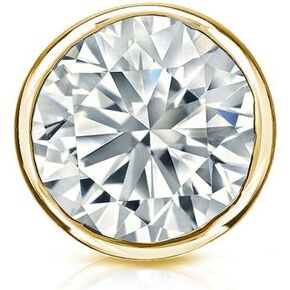 حلق ألماس دائري من Diamond Wish من الذهب عيار 18 قيراطًا (0.08 قيراط، جيد، SI1-SI2) مجموعة إطار، ظهر لولبي in Kuwait