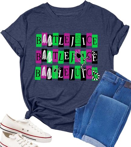 Halloween Teacher Shirts for Women Trick Or Teach Shirts Ghost T Shirt Bookish Tee Funny Cute Short Sleeve Tops in Kuwait