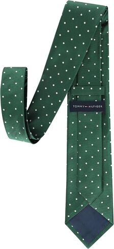 ربطة عنق منقطة احتفالية للرجال من Tommy Hilfiger، Hunter Green، مقاس واحد in Saudi Arabia