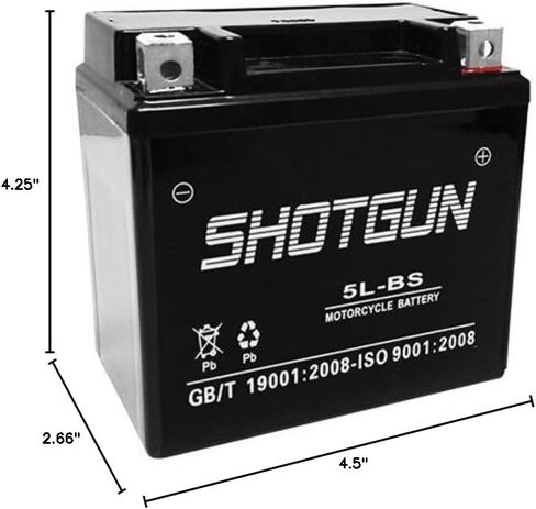 بطارية بديلة من Shotgun YTX5L-BS لجميع الدراجات النارية/الدراجات البخارية "Beamer Series" من E-TON in Saudi Arabia