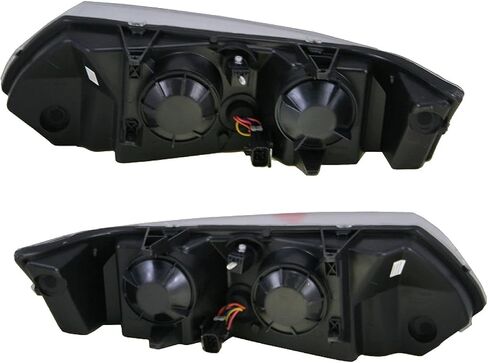 2 Piece Headlight Assembly Set Driver & Passenger Side Compatible with 2003-2007 Saturn Ion Sedan GM2502231 GM2502244 GM2503231 in Saudi Arabia