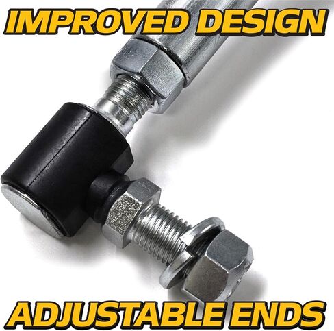 HD Switch - Improved Adjustable LH/RH Drag Link Set fits Husqvarna TC130 TC138 TC139T TC142 TC142T TC38 TS138 TS142 TS354D TS38 YT42DXL YT42DXLS YT42LS YT42XLS YT46LS YT48DXLS YT48XLS YT54LS in Saudi Arabia