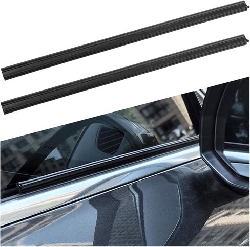 2PCS Multifunctional Car Window Seal Strip,Dustproof & Elastic Car Weather Stripping with Inlaid Design,Rubber Cars Window Weather Stripping for Easy Viewing of Rearview Mirror in Saudi Arabia