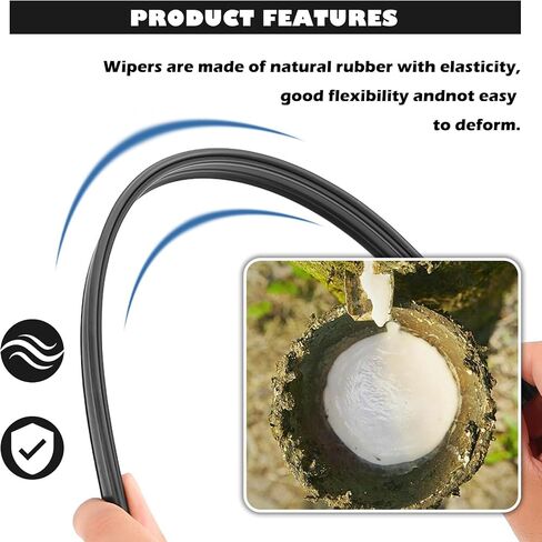 2PCS Multifunctional Car Window Seal Strip,Dustproof & Elastic Car Weather Stripping with Inlaid Design,Rubber Cars Window Weather Stripping for Easy Viewing of Rearview Mirror in Saudi Arabia