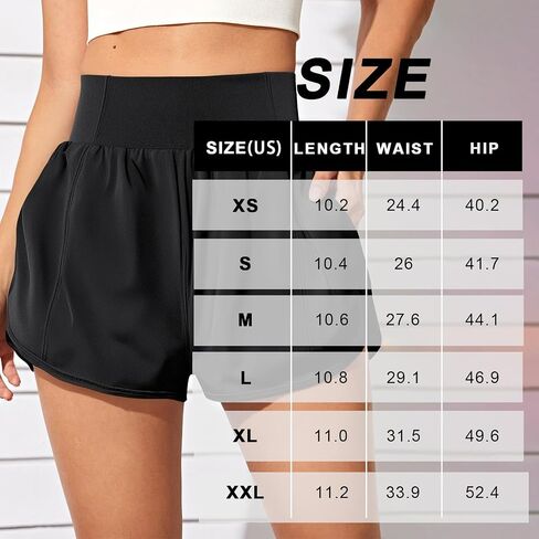 Women High-Waisted Workout Shorts Athletic Fitness Shorts Stretchy Gym Shorts Quick-Dry Running and Yoga Shorts in Saudi Arabia