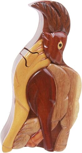 Handcrafted Wooden Goat Shape Secret Jewelry Puzzle Box - Goat in Saudi Arabia