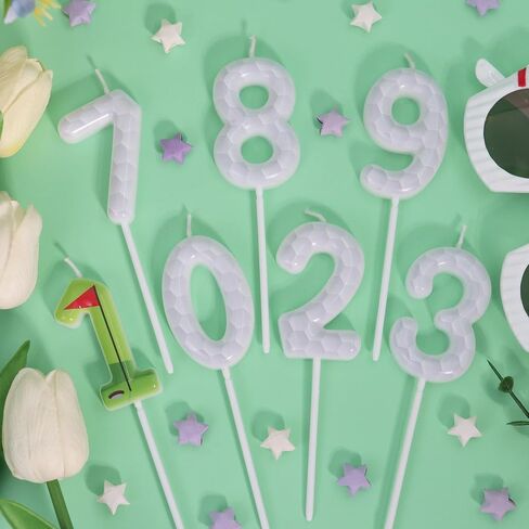 Golf Birthday Candle - Number 1 Candle for Golf Cake Topper, Sports Theme Birthday Party Decorations for Boys Girls in Kuwait