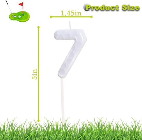 Golf Birthday Candle - Number 1 Candle for Golf Cake Topper, Sports Theme Birthday Party Decorations for Boys Girls in Kuwait