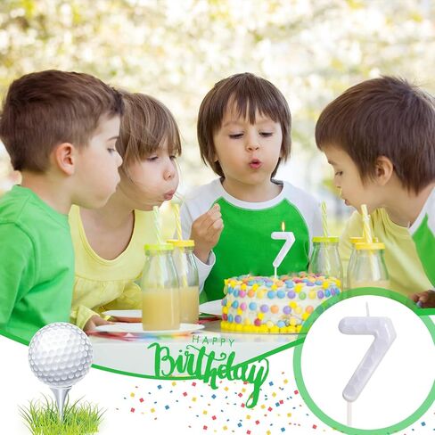 Golf Birthday Candle - Number 1 Candle for Golf Cake Topper, Sports Theme Birthday Party Decorations for Boys Girls in Kuwait
