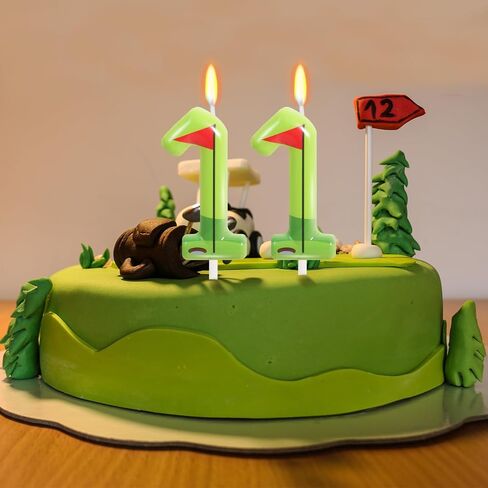 Golf Birthday Candle - Number 1 Candle for Golf Cake Topper, Sports Theme Birthday Party Decorations for Boys Girls in Kuwait
