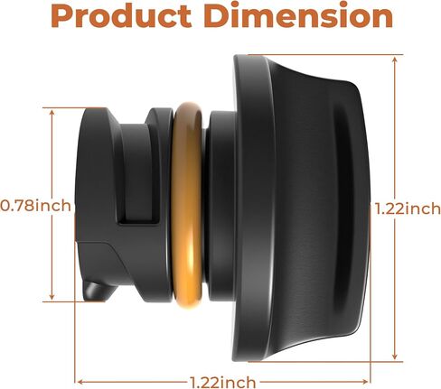 FC256 Engine Oil Filler Cap Compatible with GM Equipment,Twist-On Design- Replaces OEM #25192632- Black Rubber/Plastic in Saudi Arabia