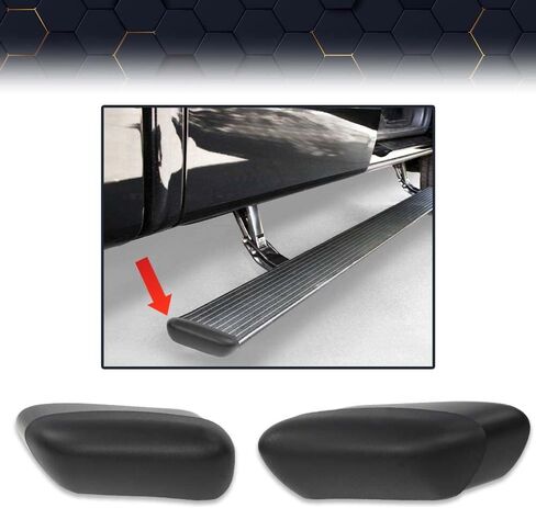 PIT66 مجموعة غطاء نهاية قضيب الخطوات الجانبية للوحة الجري متوافقة مع Ford F150 2004-2014 للسائق والراكب 4L3Z-16A454-AB 4L3Z-16A455-AB in Kuwait