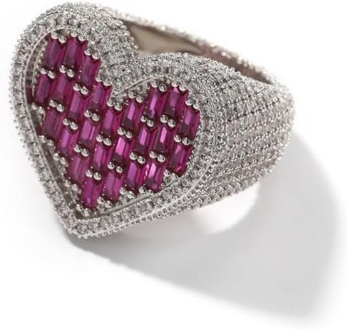 14K Gold Heart-Shaped Moissanite Ring for Unisex, Symbol of Love, Best Gift for Romantic Occasions in Saudi Arabia