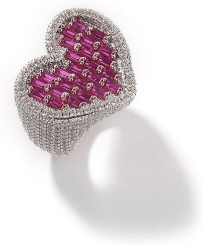 14K Gold Heart-Shaped Moissanite Ring for Unisex, Symbol of Love, Best Gift for Romantic Occasions in Saudi Arabia