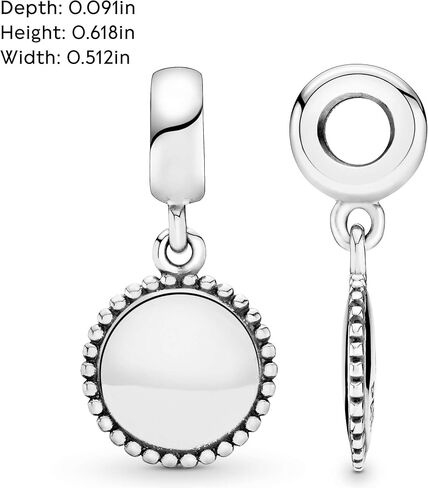 PANDORA Icon Dangle Charm - هدية لها - لحظات متوافقة - حلية سوار من الفضة الإسترلينية - مع صندوق هدايا in Saudi Arabia