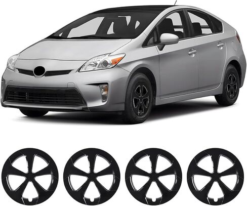 NIXON OFFROAD 15 Inch Hubcaps for Toyota Prius 2010-2015 [Only Fit Aluminium Alloy Wheel] Wheel Rim Cover (Set of 4) ABS+PC Hub Caps Replacement for Car (Lacquer, 5129Style) in Saudi Arabia