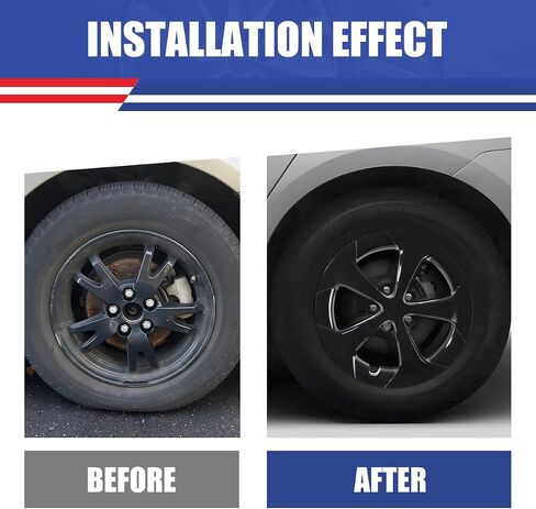 NIXON OFFROAD 15 Inch Hubcaps for Toyota Prius 2010-2015 [Only Fit Aluminium Alloy Wheel] Wheel Rim Cover (Set of 4) ABS+PC Hub Caps Replacement for Car (Lacquer, 5129Style) in Saudi Arabia