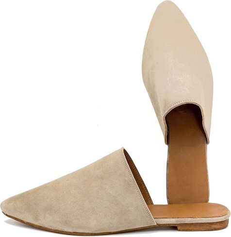 Suede mule || leather Mules shoes for women || Premium Handmade Babouches || Loafers Women's Mules & Clogs || Womens babouche slippers in Saudi Arabia