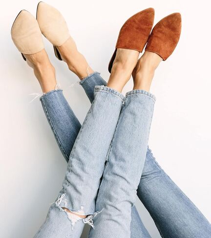 Suede mule || leather Mules shoes for women || Premium Handmade Babouches || Loafers Women's Mules & Clogs || Womens babouche slippers in Saudi Arabia