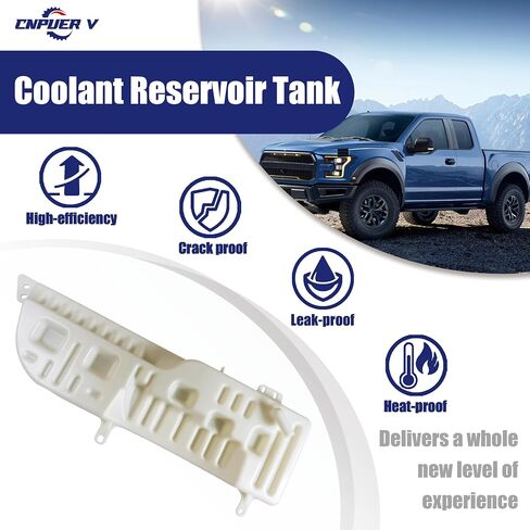 F81Z-8A080-AA Radiator Overflow Coolant Reservoir Tank, Crack-Proof, Heat-Resistant, Compatible with for Ford F-650, F-750 2000-2003; Ford F12000 F14000 F16000 1998-2005,OEM: F81A-8A080-AD in Saudi Arabia