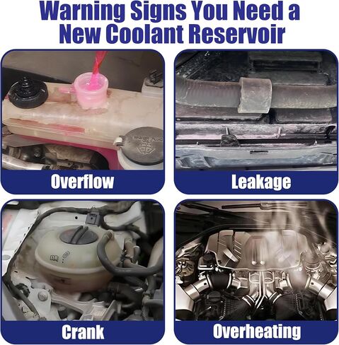 F81Z-8A080-AA Radiator Overflow Coolant Reservoir Tank, Crack-Proof, Heat-Resistant, Compatible with for Ford F-650, F-750 2000-2003; Ford F12000 F14000 F16000 1998-2005,OEM: F81A-8A080-AD in Saudi Arabia