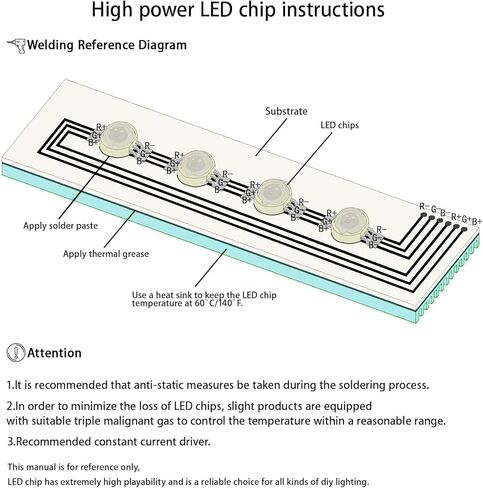 10PCS 3W High Power LED Chip,Purple Light Emitter Diode Electronic Component Repairing LED Lamp Bulb DIY Lighting (700mA/3.2-3.6V/140deg/420nm-425nm) in Kuwait