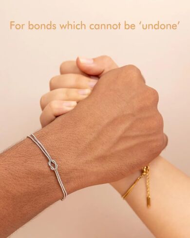 Matching Couple Bracelets – Infinity Promise Love Knot BFF Bracelets for Women & Men, Hypoallergenic Non-Tarnish Friendship Jewelry, Bestie Gifts, Forever Relationship Jewelry for Her/Him in Saudi Arabia