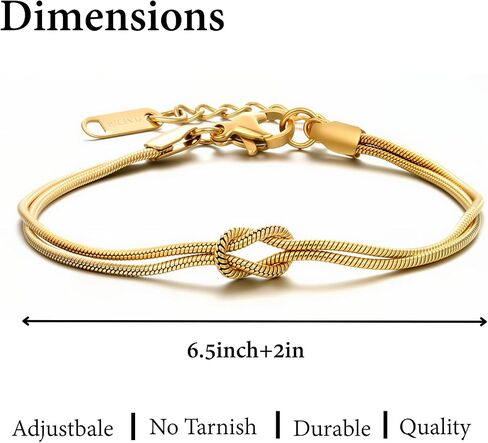 Matching Couple Bracelets – Infinity Promise Love Knot BFF Bracelets for Women & Men, Hypoallergenic Non-Tarnish Friendship Jewelry, Bestie Gifts, Forever Relationship Jewelry for Her/Him in Saudi Arabia