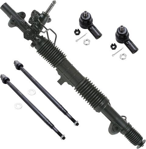 محور ديترويت - طقم حامل وترس لسيارة Honda Civic Acura EL، 2001-2005، 2002 2003 2004 مجموعة حامل وترس التوجيه، 4 أطراف قضيب ربط أمامي داخلي وخارجي in Saudi Arabia